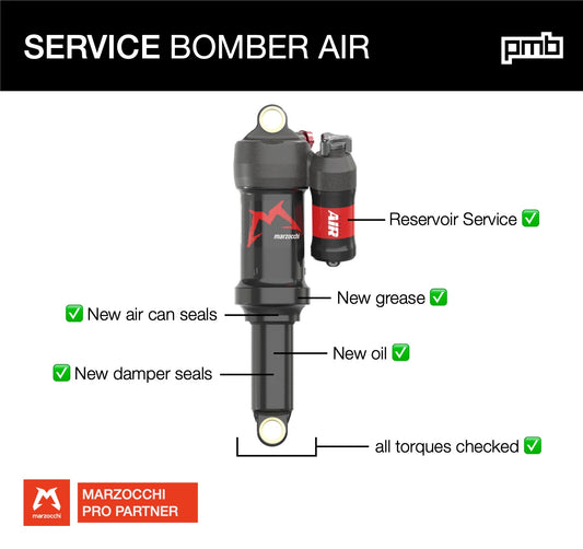 Marzocchi Bomber Air: Révision Amortisseur avec Option Optimisation