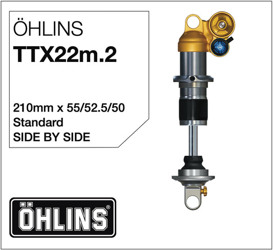 Öhlins TTX22m.2 Amortisseur 210mm Side-by-Side