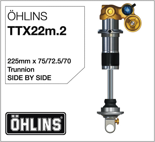Öhlins TTX22m.2 Amortisseur 225mm Side-by-Side