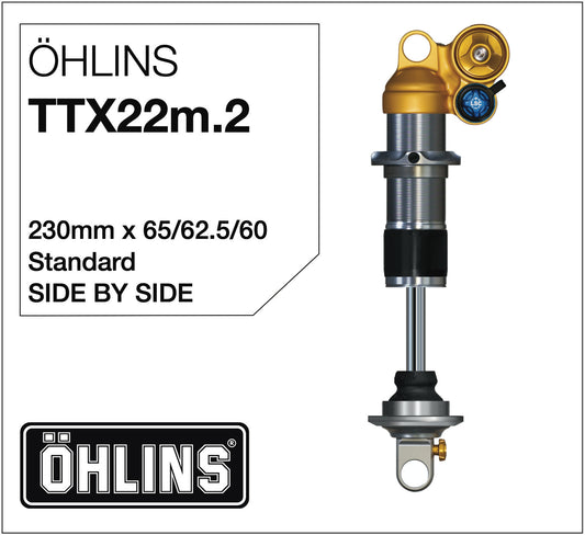 Öhlins TTX22m.2 Amortisseur 230mm Side-by-Side