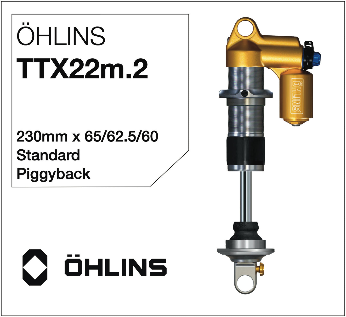 Öhlins TTX22m.2 Amortisseur 230mm Piggyback