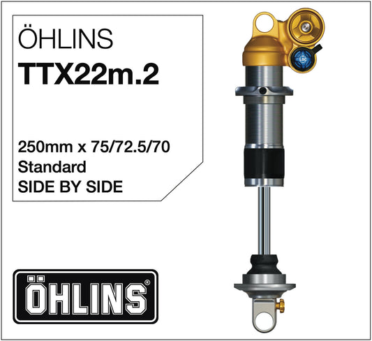 Öhlins TTX22m.2 Amortisseur 250mm Side-by-Side