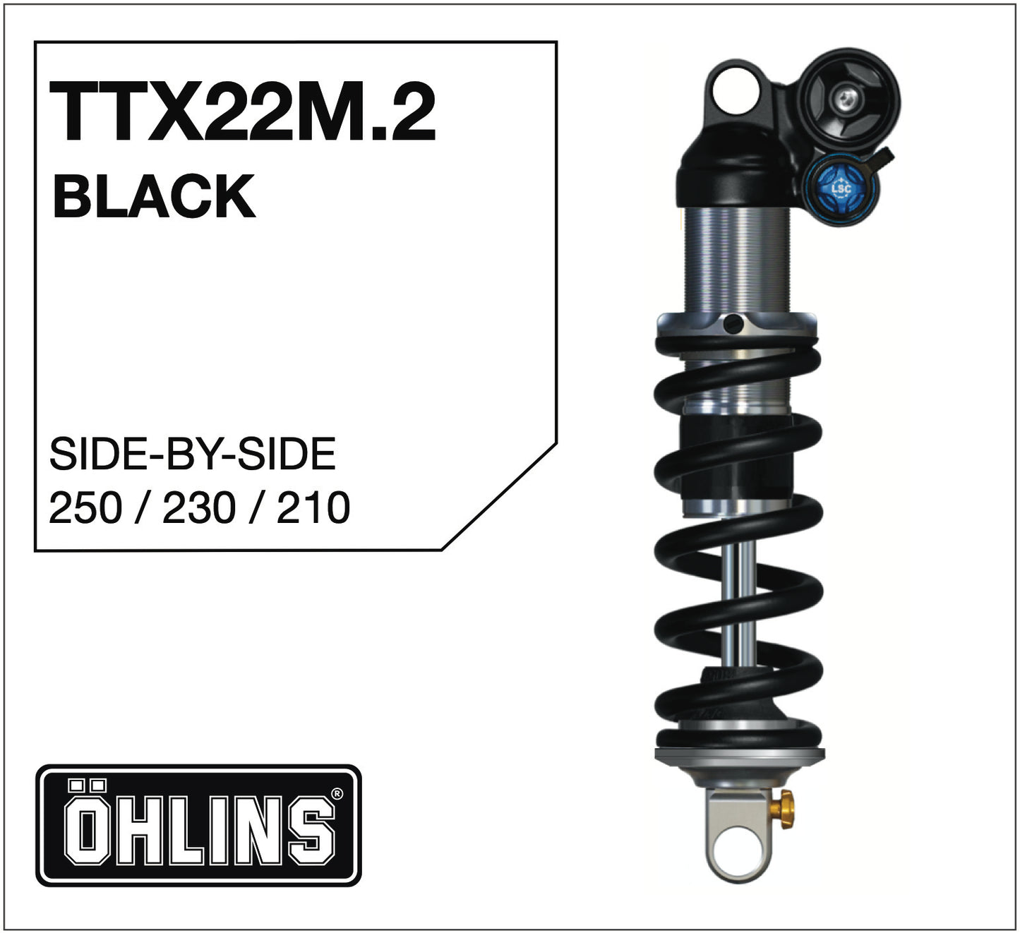 Öhlins TTX22m.2 Black Side-by-Side