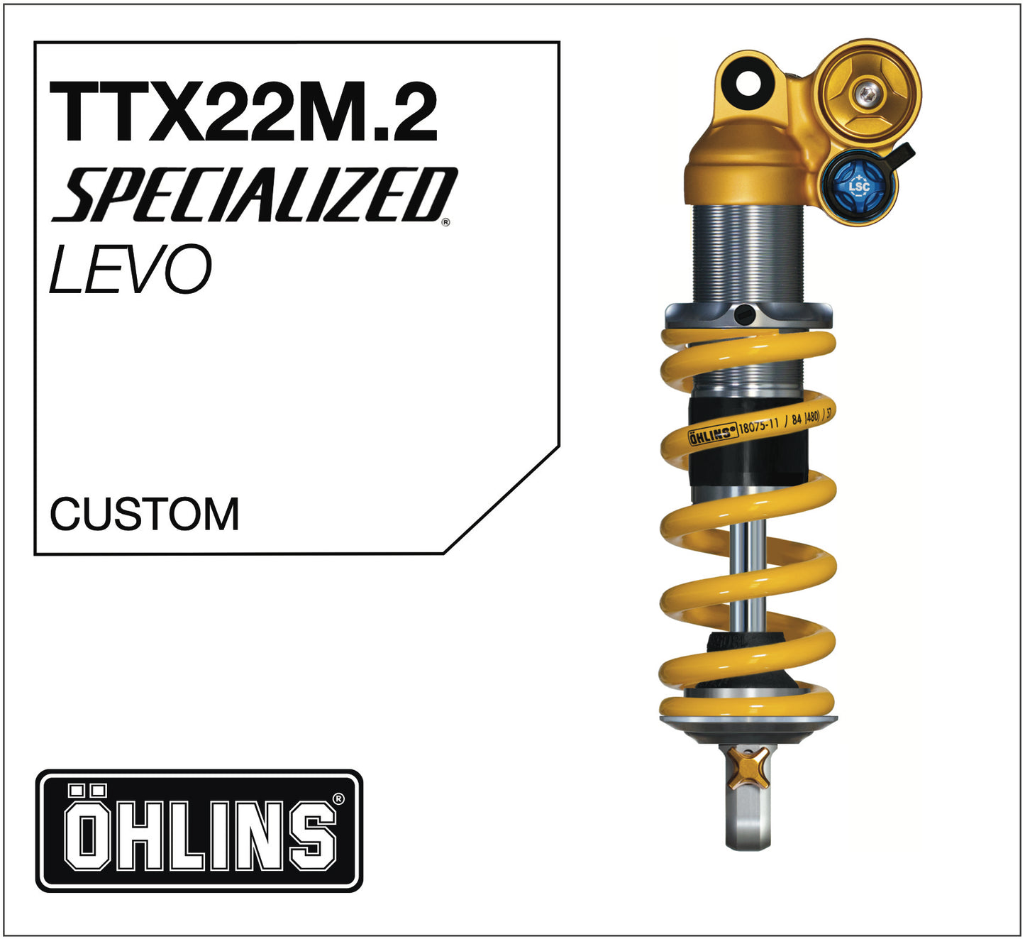 Öhlins TTX22m.2 Amortisseur VTT custom Specialized Levo