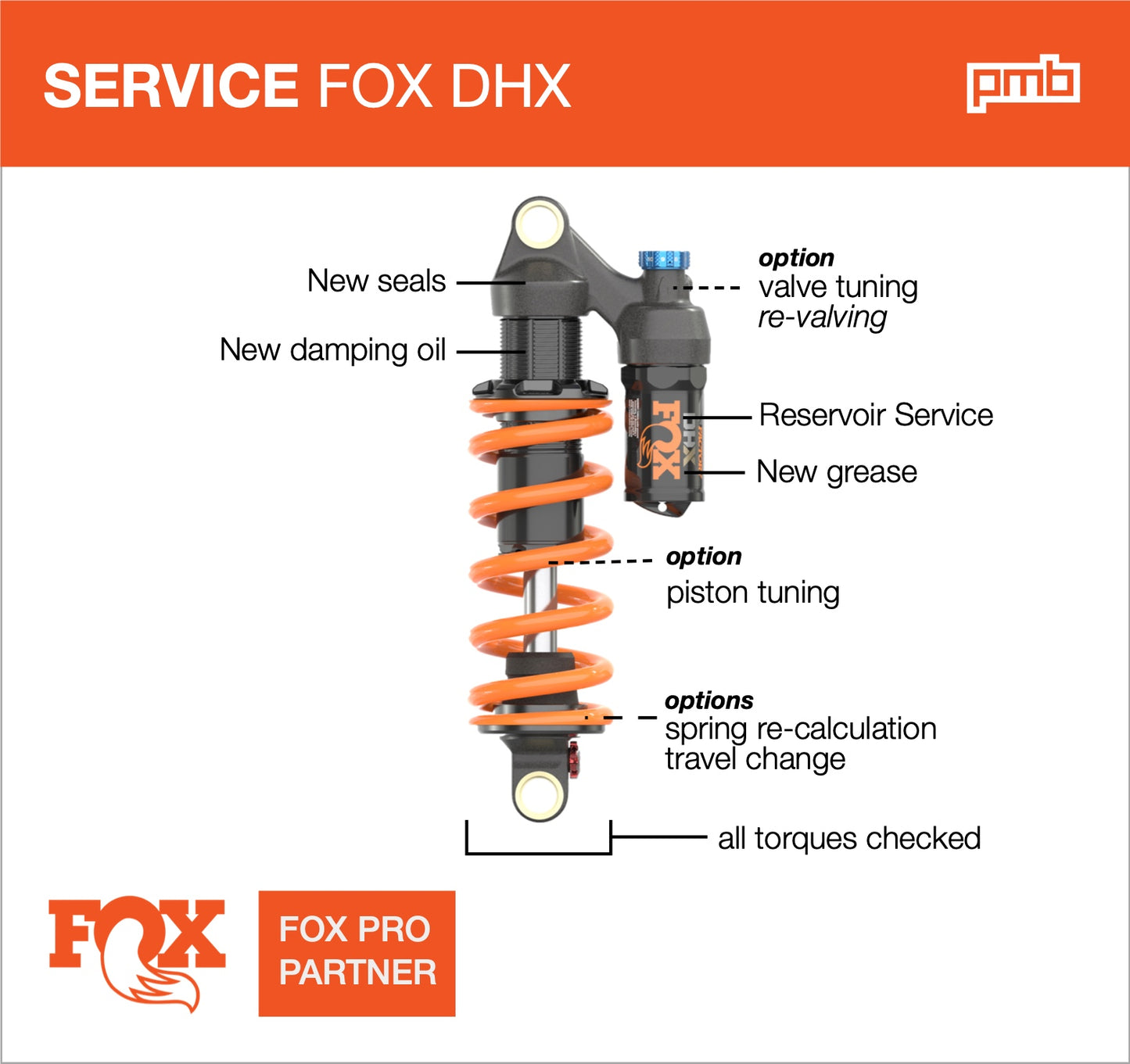 Service Amortisseur Fox DHX
