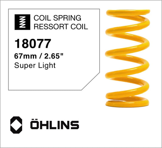 Öhlins Spring 18077 for 65, 62.5, 60, 57.5mm travel