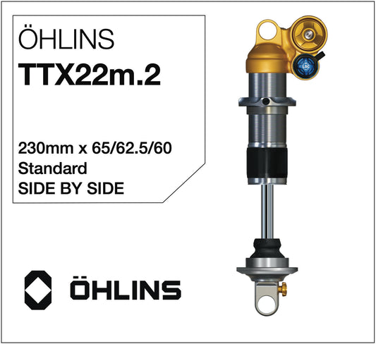 Öhlins TTX22m.2 Amortisseur 230mm Side-by-Side
