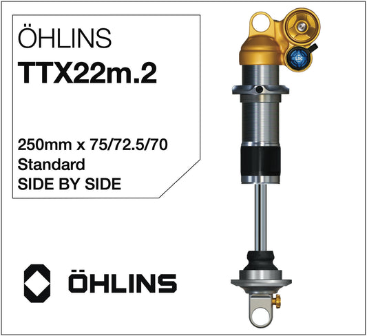 Öhlins TTX22m.2 Amortisseur 250mm Side-by-Side