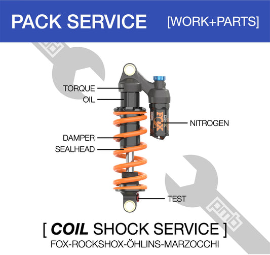 Pack Service Amortisseur VTT Coil Fox/Rockshox/Öhlins/Marzocchi