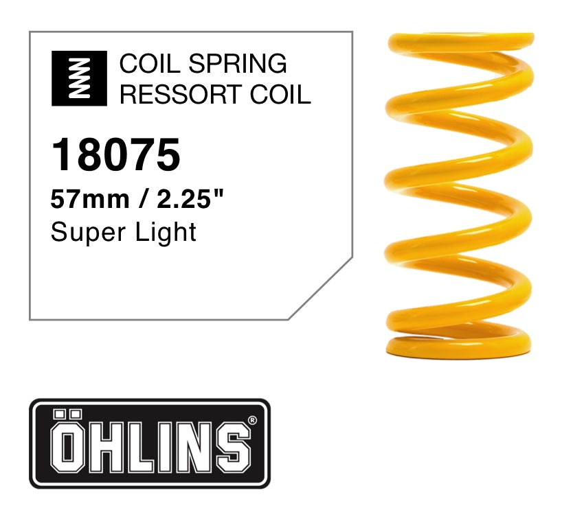 Öhlins Spring 18075 for 55, 52.5, 50mm travel